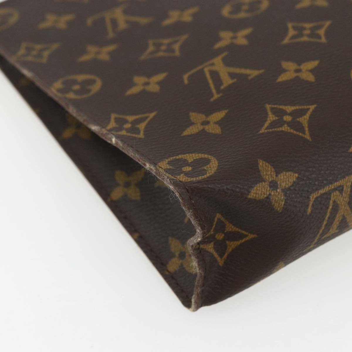 LOUIS VUITTON Monogram Poche Toilette 26 Pouch M47542 LV Auth ka471