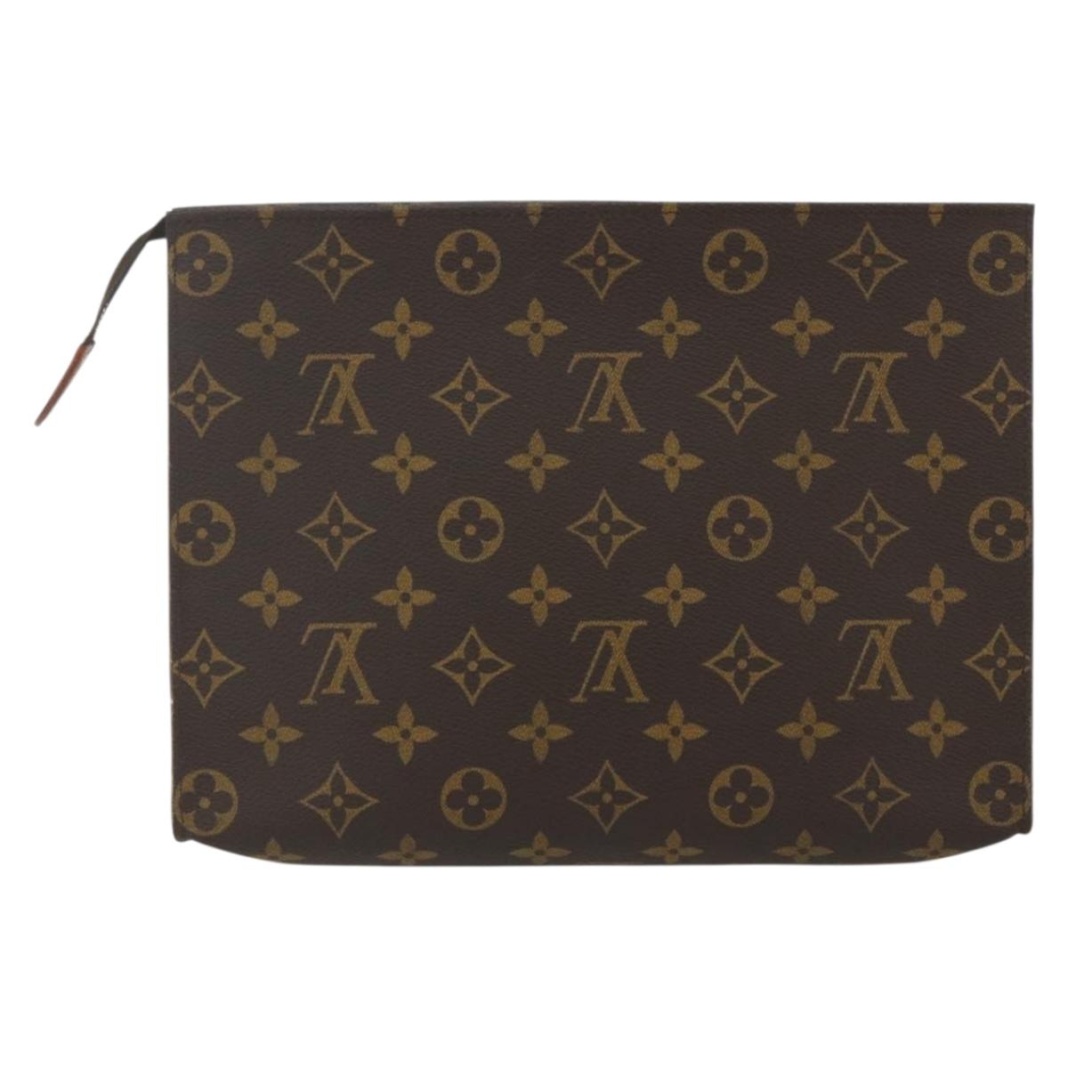 LOUIS VUITTON Monogram Poche Toilette 26 Pouch M47542 LV Auth ka471