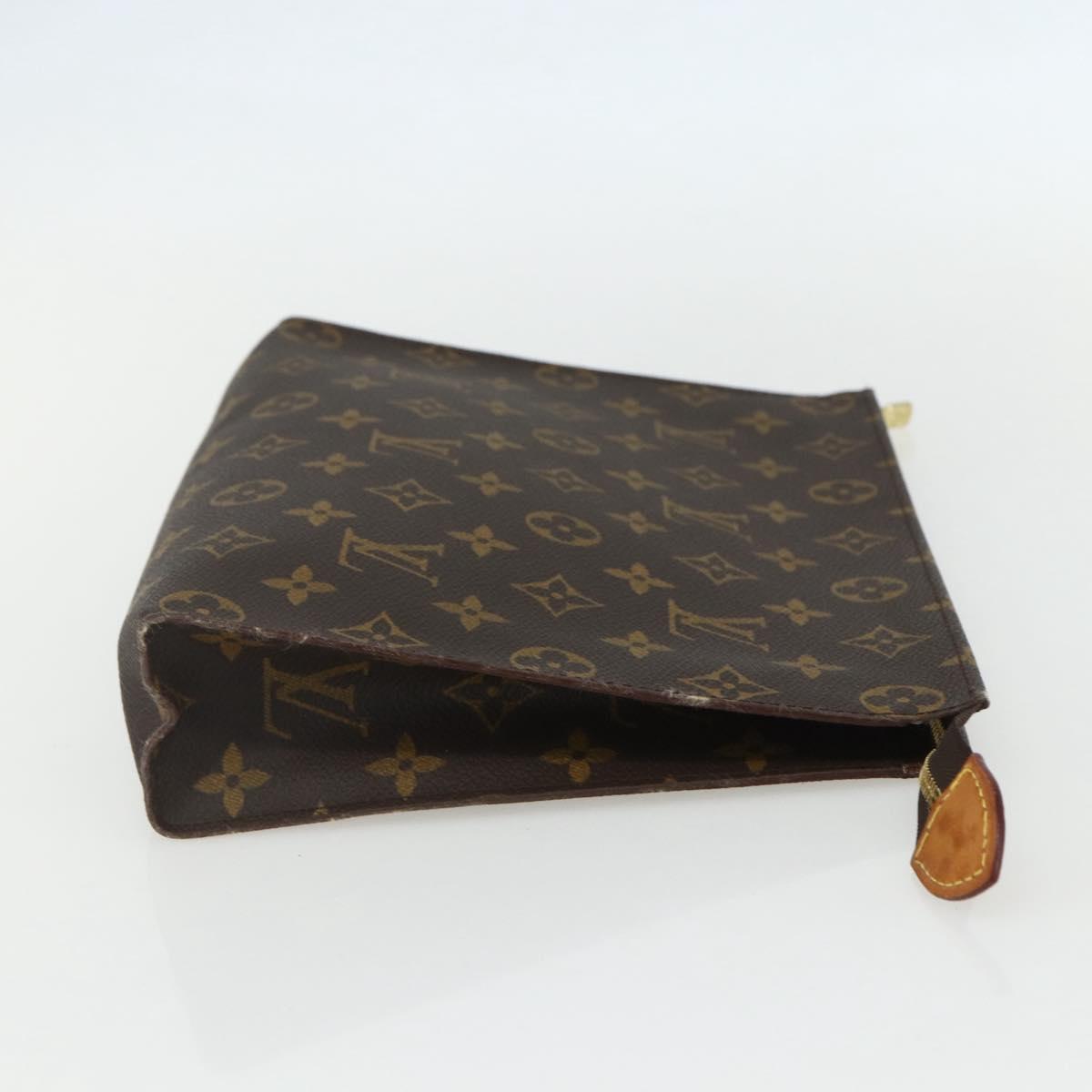 LOUIS VUITTON Monogram Poche Toilette 26 Pouch M47542 LV Auth ka471