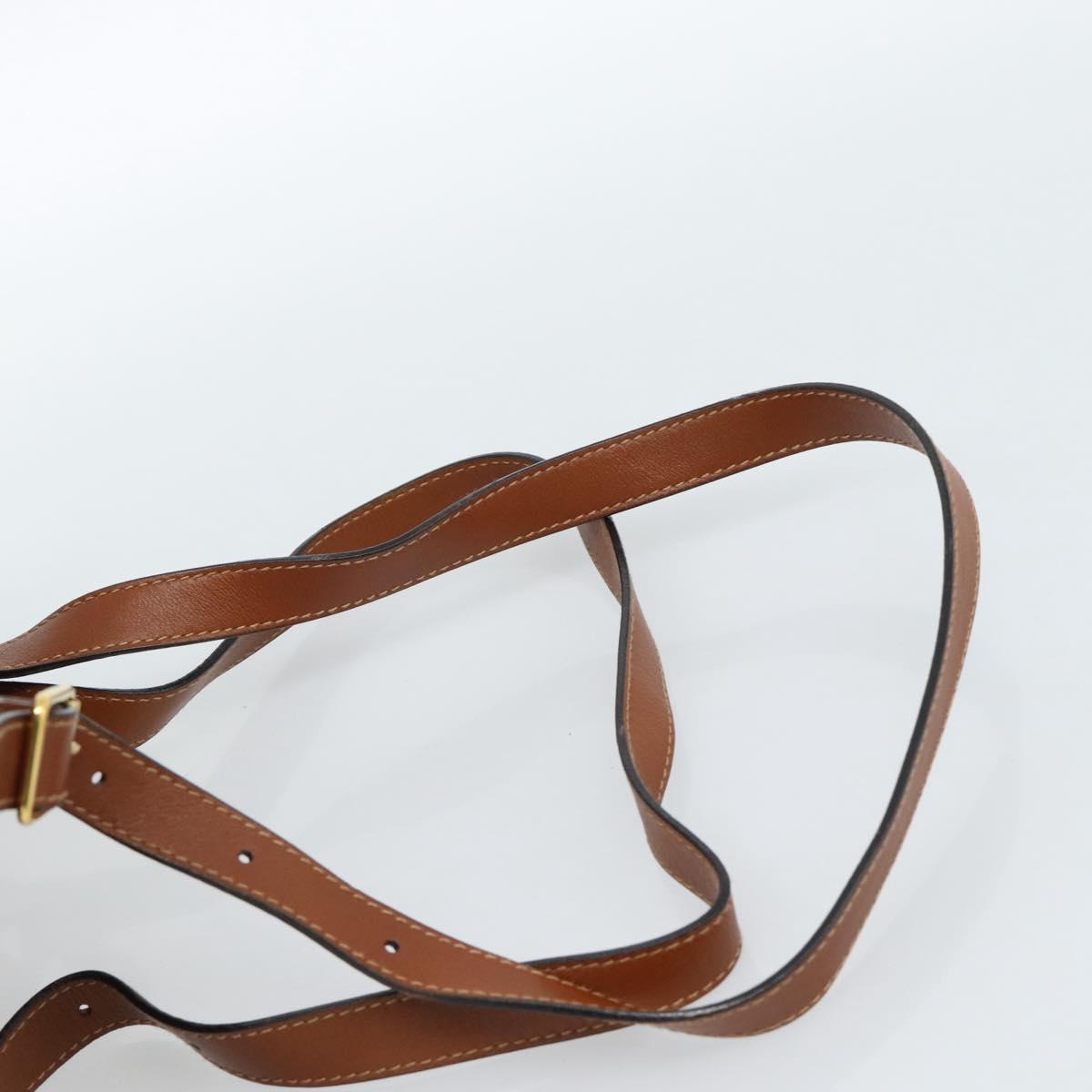 GUCCI Bamboo Backpack Leather Brown Gold 003 1998 0030 Auth ka4712