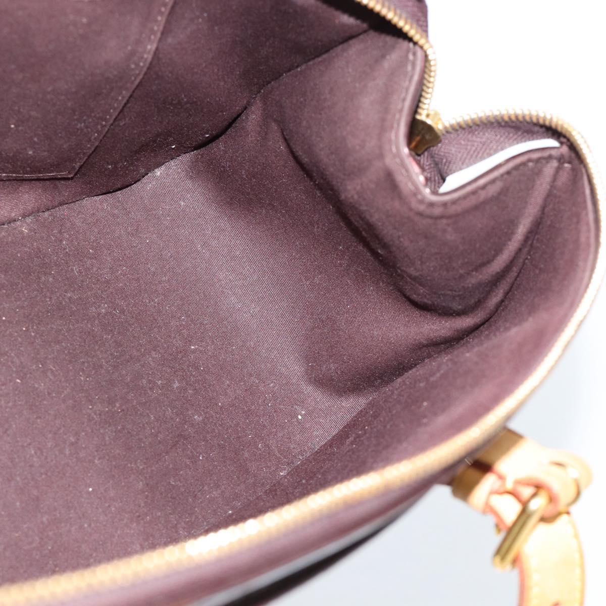 LOUIS VUITTON Monogram Vernis Rosewood Avenue Bag Amarante M93510 Auth ka4714A