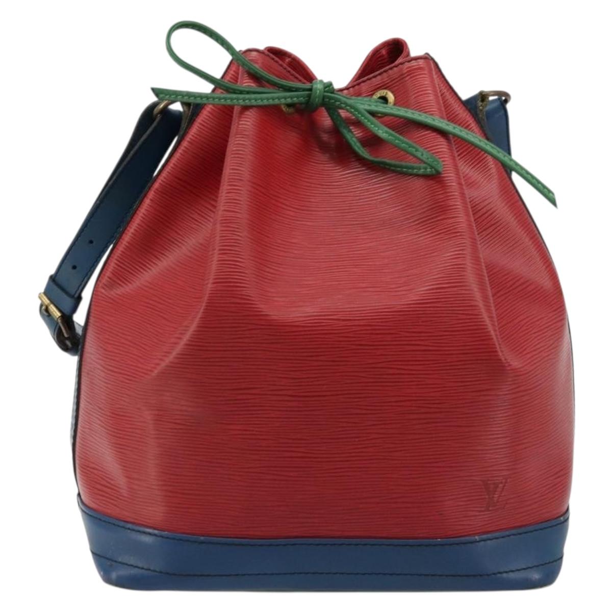 LOUIS VUITTON Epi Noe Shoulder Bag Tricolor Red Blue M44084 LV Auth ka4716