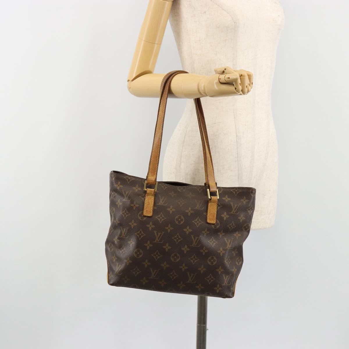 LOUIS VUITTON Monogram Cabas Piano Tote Bag M51148 LV Auth ka4719