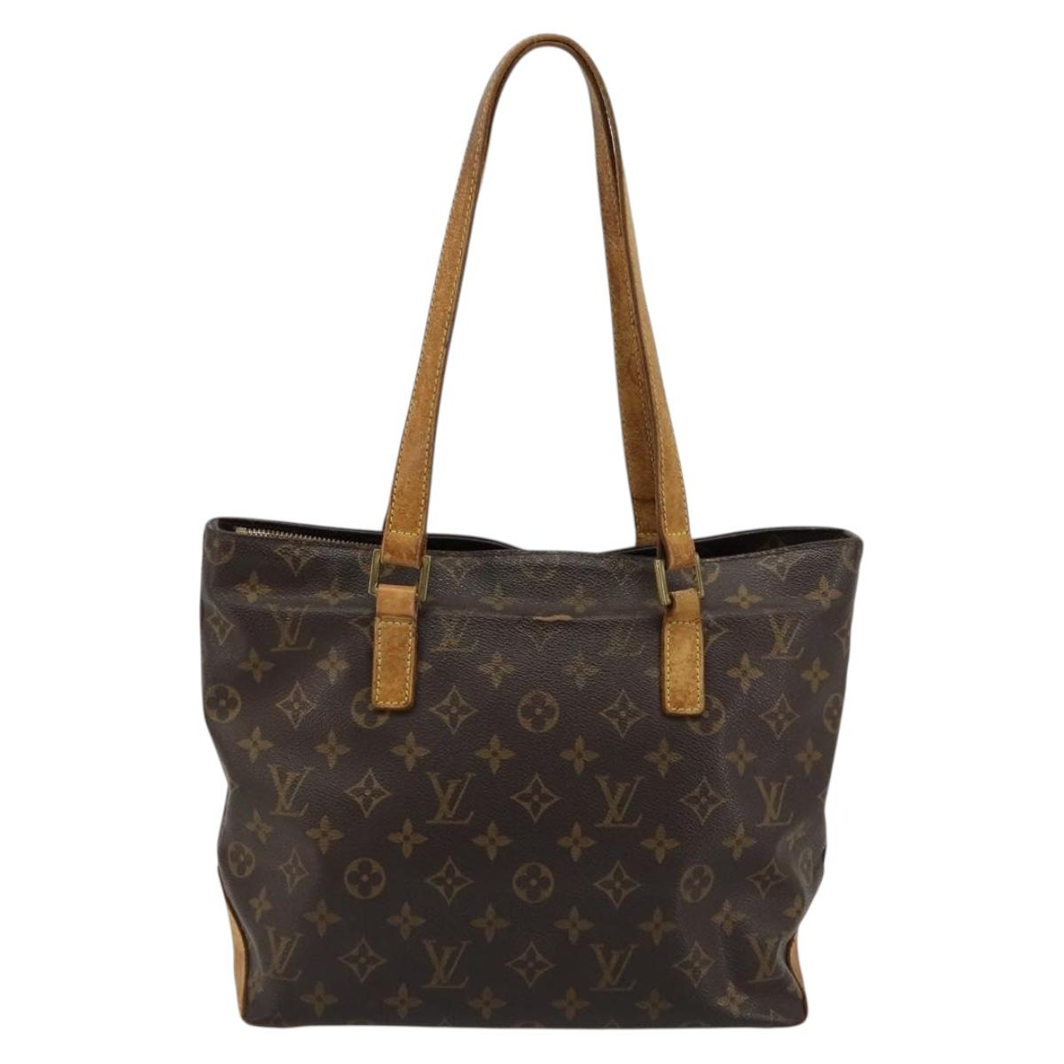 LOUIS VUITTON Monogram Cabas Piano Tote Bag M51148 LV Auth ka4719