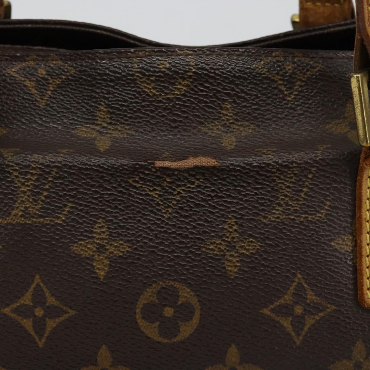 LOUIS VUITTON Monogram Cabas Piano Tote Bag M51148 LV Auth ka4719