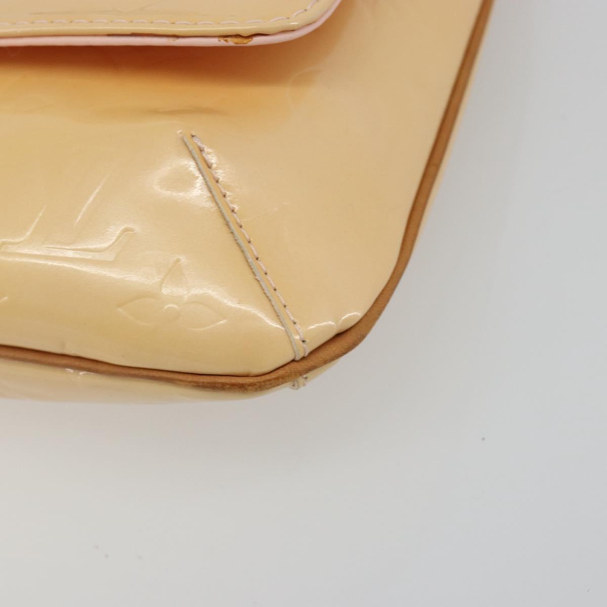 LOUIS VUITTON Vernis Thompson Street Bag Marshmallow Pink M91070 Auth ka4720A
