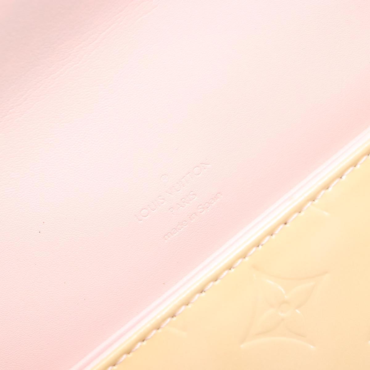 LOUIS VUITTON Vernis Thompson Street Bag Marshmallow Pink M91070 Auth ka4720A