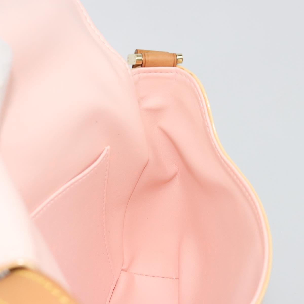 LOUIS VUITTON Vernis Thompson Street Bag Marshmallow Pink M91070 Auth ka4720A