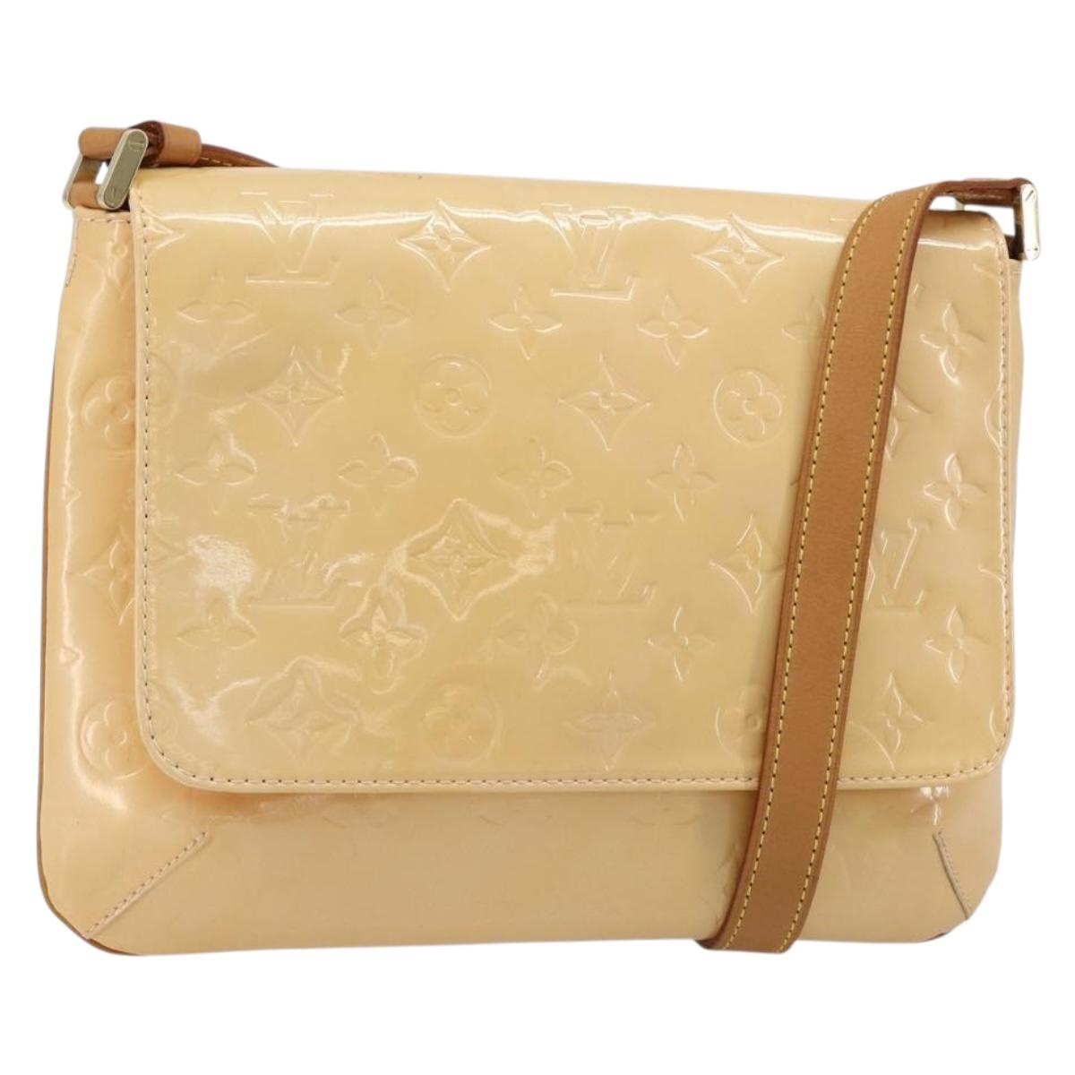 LOUIS VUITTON Vernis Thompson Street Bag Marshmallow Pink M91070 Auth ka4720A