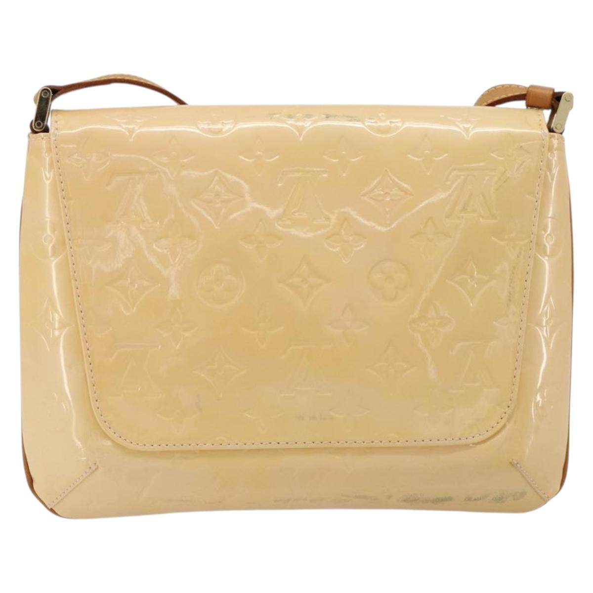 LOUIS VUITTON Vernis Thompson Street Bag Marshmallow Pink M91070 Auth ka4720A