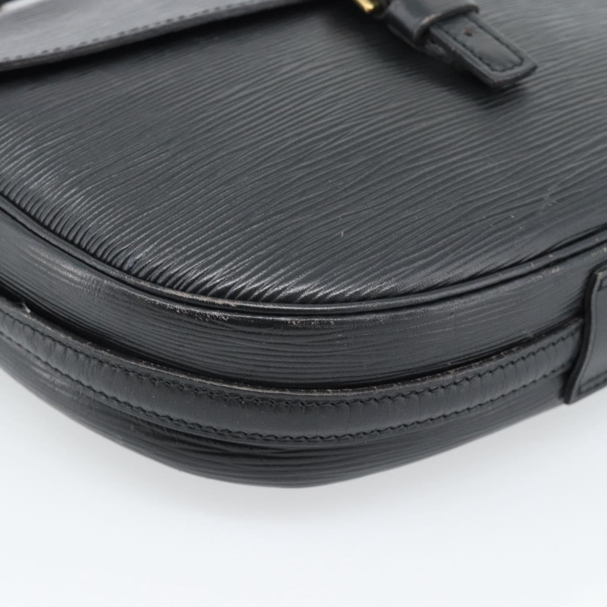 LOUIS VUITTON Epi Jeune Fille MM Shoulder Bag Black M52152 LV Auth ka4721