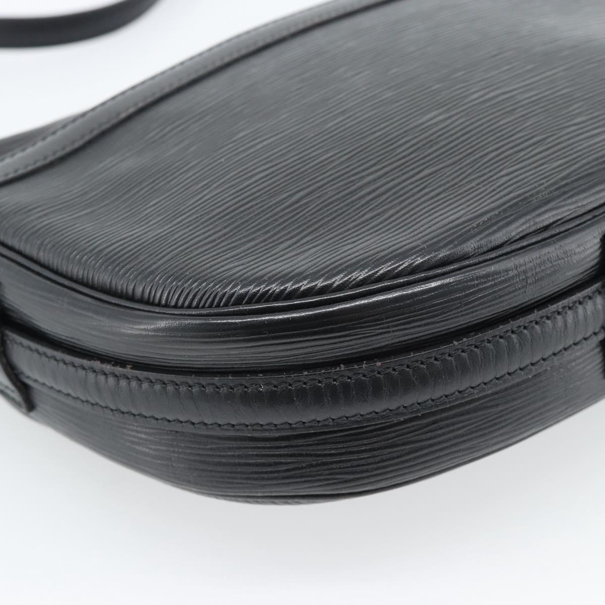 LOUIS VUITTON Epi Jeune Fille MM Shoulder Bag Black M52152 LV Auth ka4721