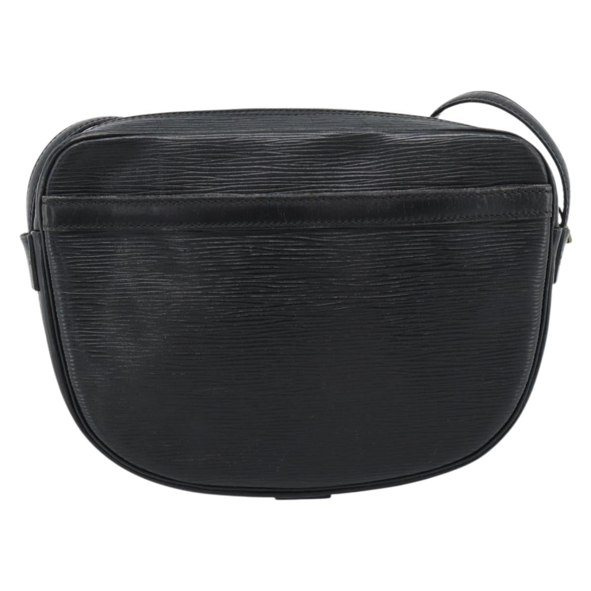 LOUIS VUITTON Epi Jeune Fille MM Shoulder Bag Black M52152 LV Auth ka4721