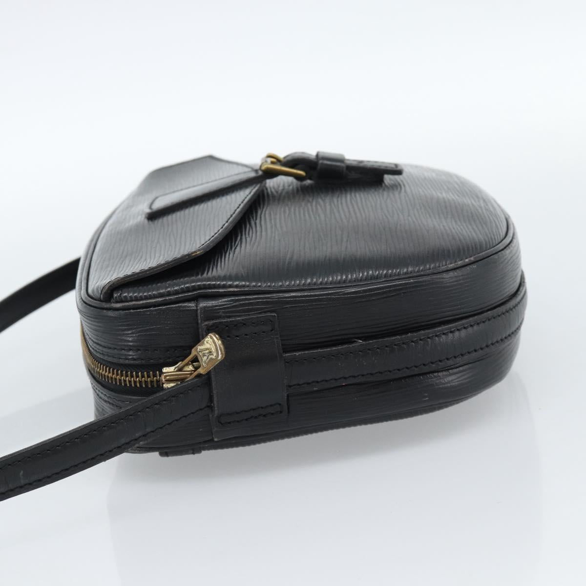 LOUIS VUITTON Epi Jeune Fille MM Shoulder Bag Black M52152 LV Auth ka4721