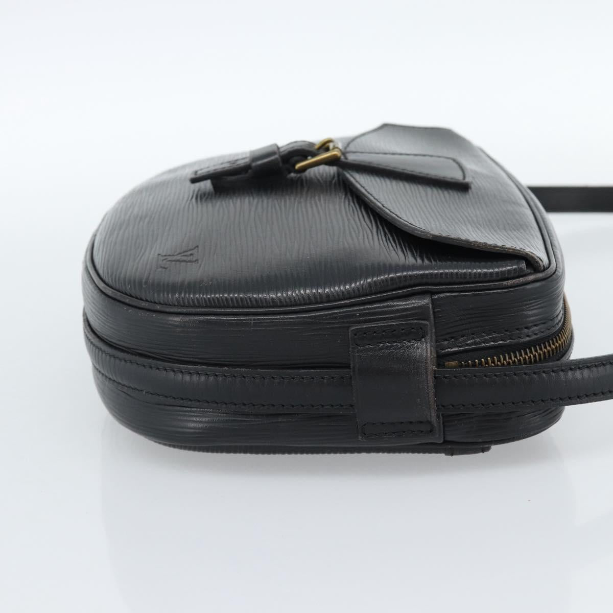 LOUIS VUITTON Epi Jeune Fille MM Shoulder Bag Black M52152 LV Auth ka4721