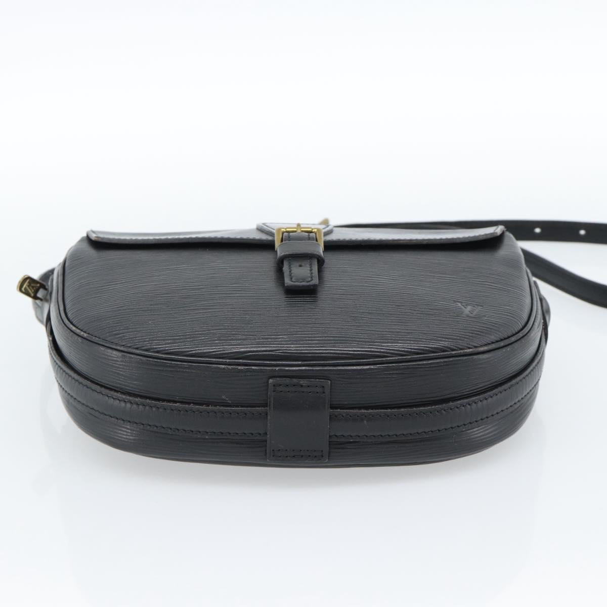 LOUIS VUITTON Epi Jeune Fille MM Shoulder Bag Black M52152 LV Auth ka4721