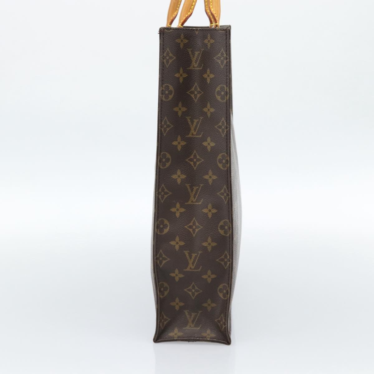 LOUIS VUITTON Monogram Sac Plat Hand Bag M51140 LV Auth ka4726