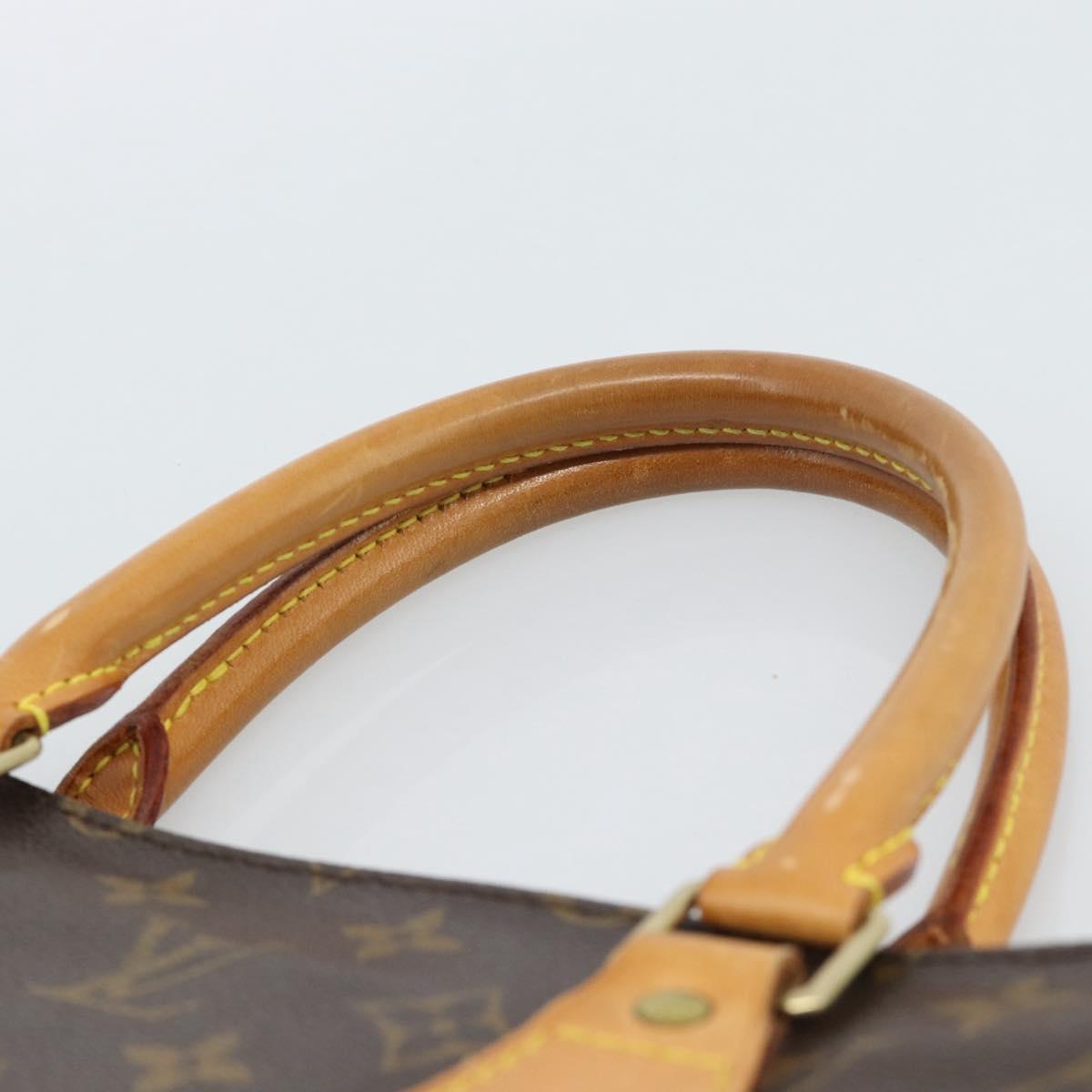 LOUIS VUITTON Monogram Sac Plat Hand Bag M51140 LV Auth ka4726