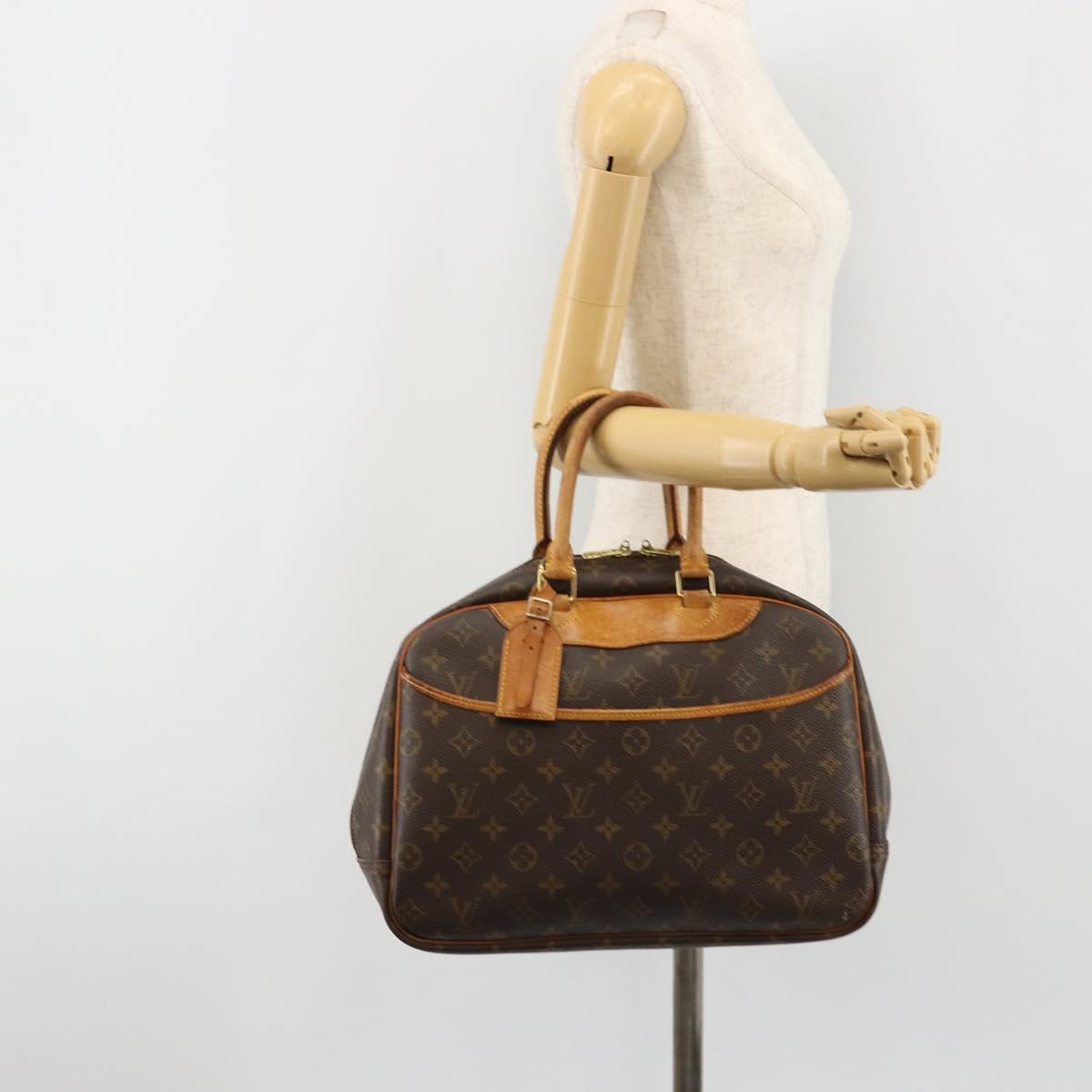 LOUIS VUITTON Monogram Deauville Hand Bag M47270 LV Auth ka4731