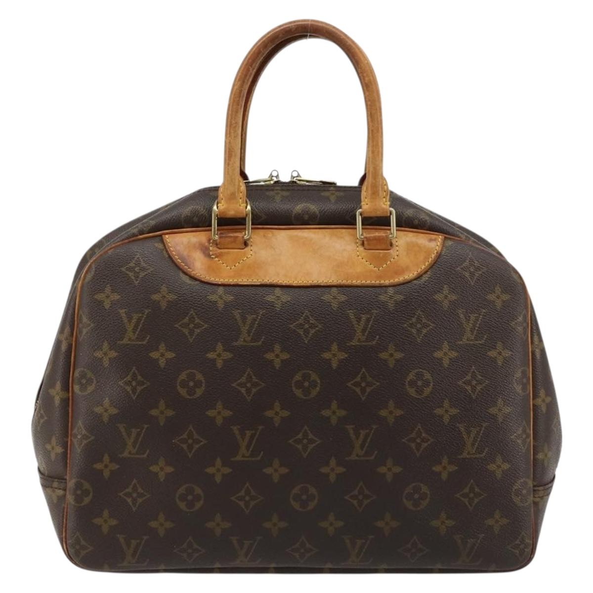 LOUIS VUITTON Monogram Deauville Hand Bag M47270 LV Auth ka4731