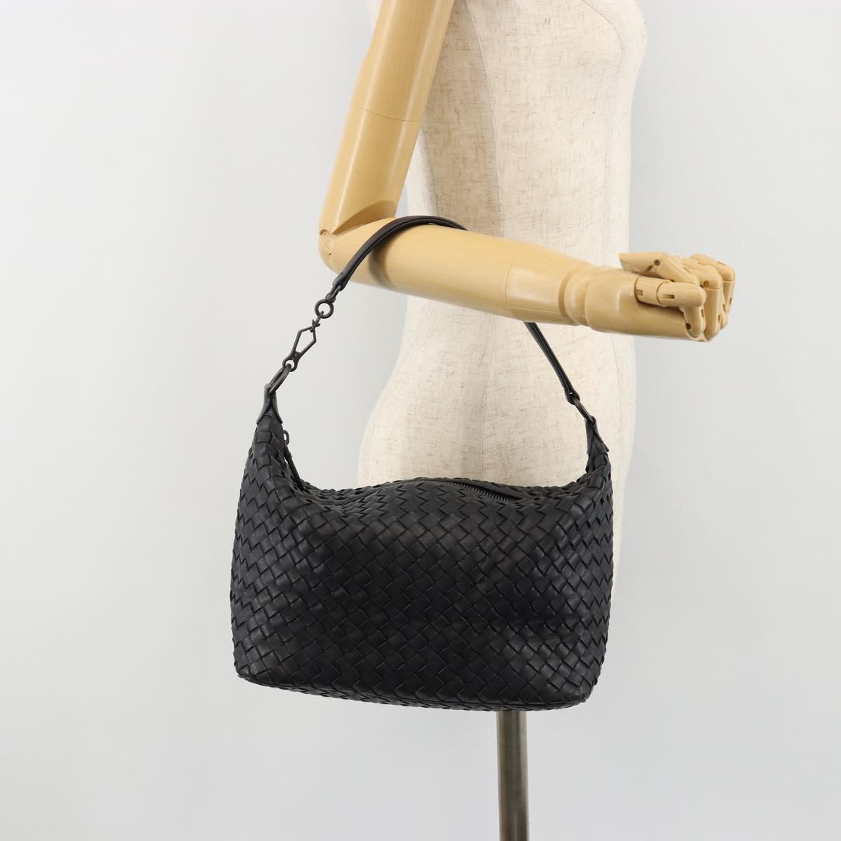 BOTTEGA VENETA INTRECCIATO Shoulder Bag Leather Navy Auth ka4737V