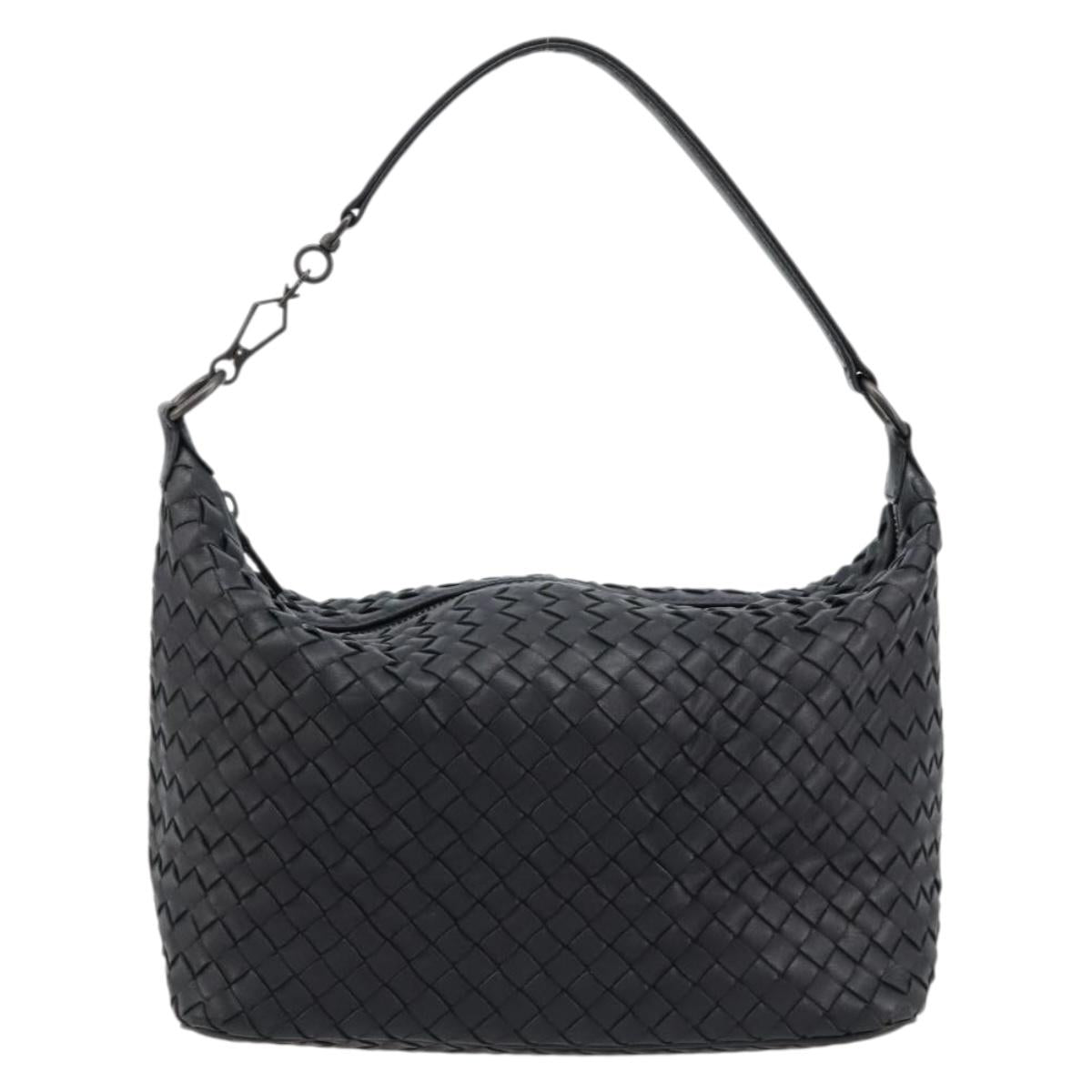 BOTTEGA VENETA INTRECCIATO Shoulder Bag Leather Navy Auth ka4737V