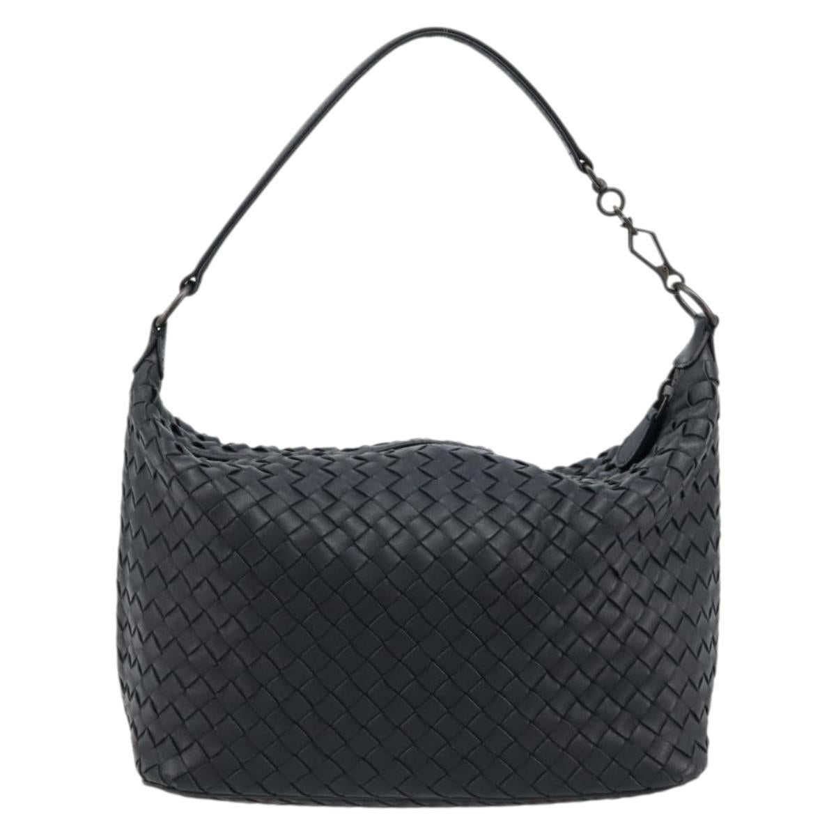 BOTTEGA VENETA INTRECCIATO Shoulder Bag Leather Navy Auth ka4737V