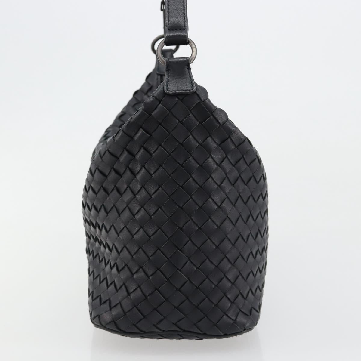 BOTTEGA VENETA INTRECCIATO Shoulder Bag Leather Navy Auth ka4737V