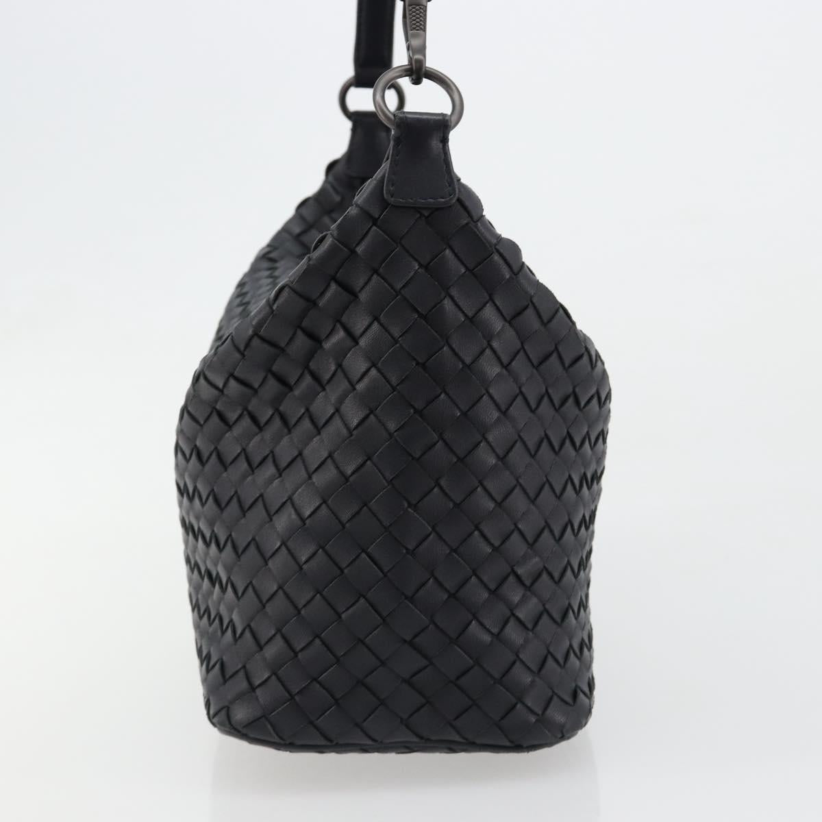 BOTTEGA VENETA INTRECCIATO Shoulder Bag Leather Navy Auth ka4737V