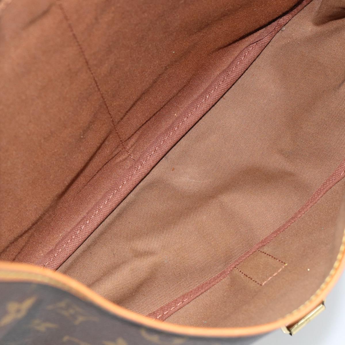 LOUIS VUITTON Monogram Saumur 35 Shoulder Bag M42254 LV Auth ka4741A