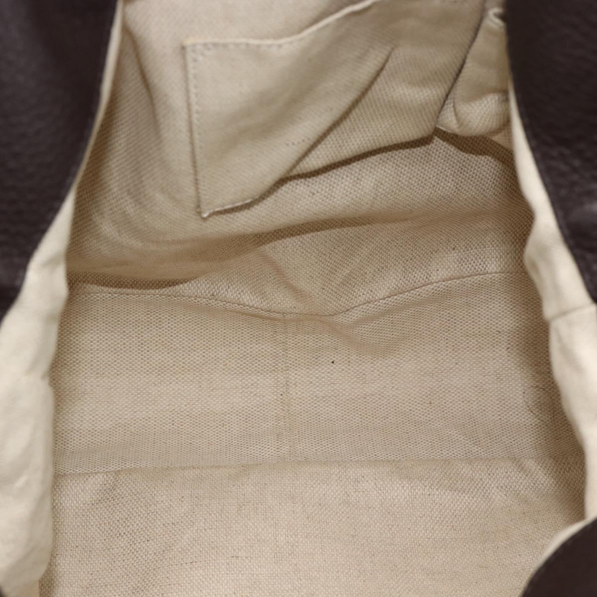 GUCCI Bamboo GG Canvas Hand Bag 2way Beige Gold 282315 Auth ka4747V