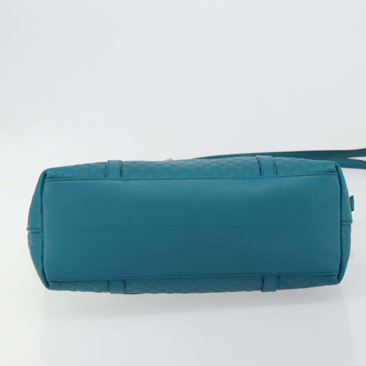 GUCCI Micro GG Guccissima Leather Outlet 2way Emerald Green 449646 Auth ka4748