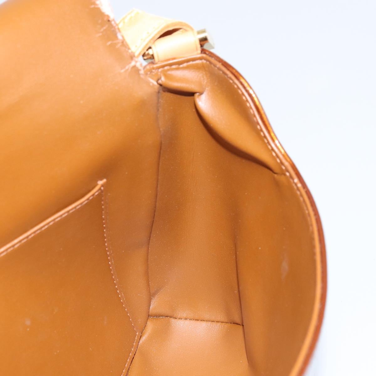 LOUIS VUITTON Monogram Vernis Thompson Street Bag Bronze M91124 LV Auth ka475