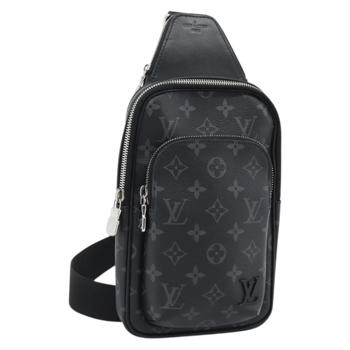 LOUIS VUITTON Monogram Eclipse Avenir Sling Bag PM Body M47137 LV Auth ka4750SAV