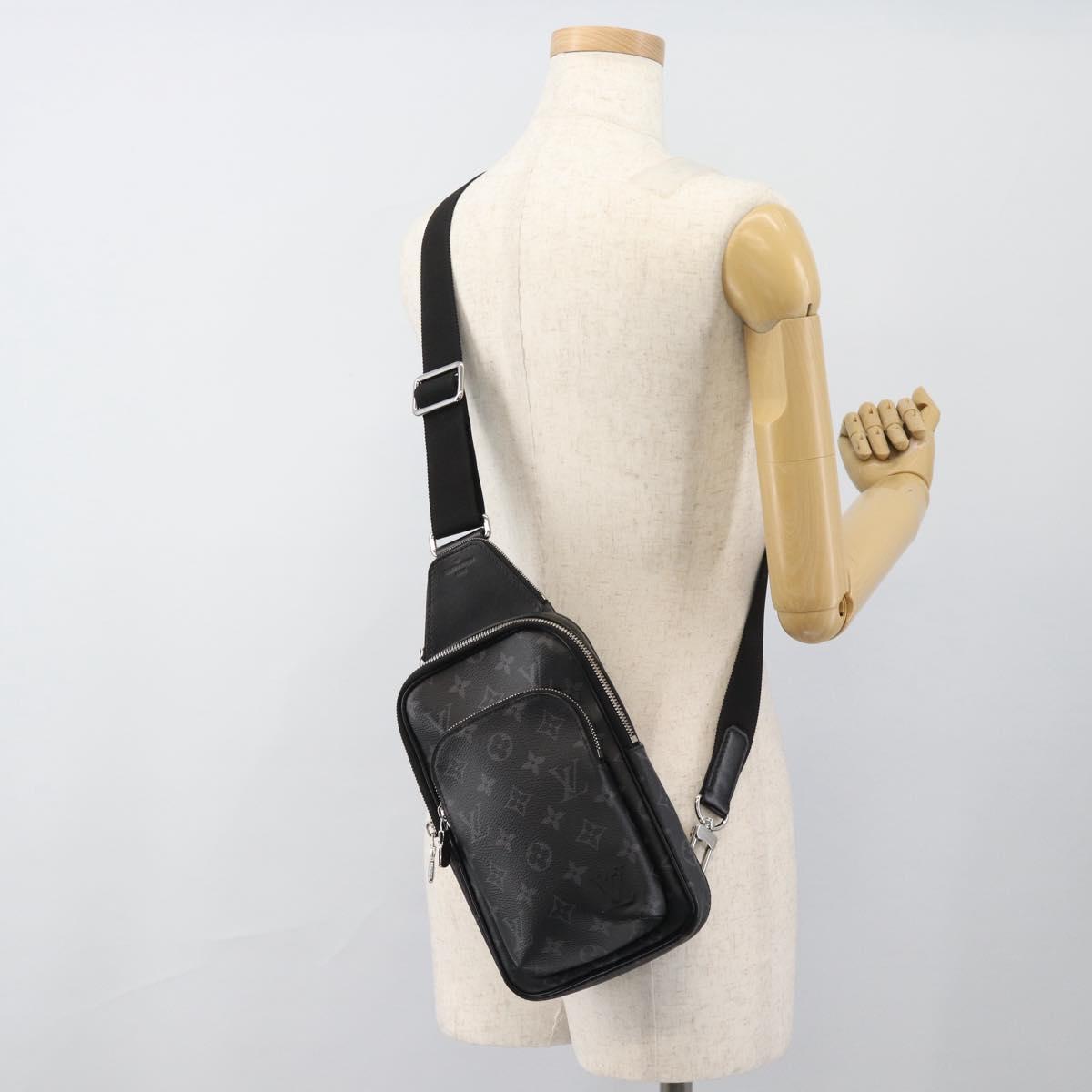 LOUIS VUITTON Monogram Eclipse Avenir Sling Bag PM Body M47137 LV Auth ka4750SAV