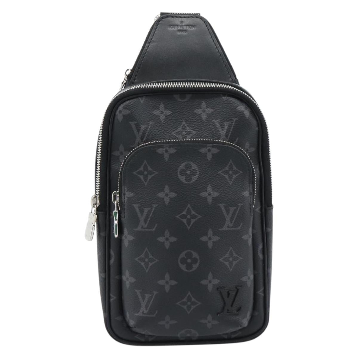 LOUIS VUITTON Monogram Eclipse Avenir Sling Bag PM Body M47137 LV Auth ka4750SAV