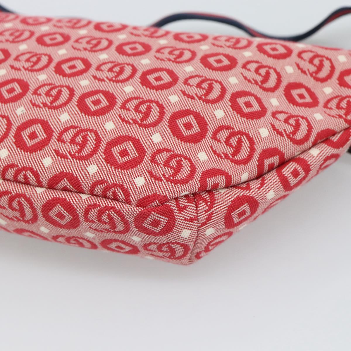 GUCCI Children's Sherry Line Waist bag Canvas Navy Red 502095 Auth ka4751M