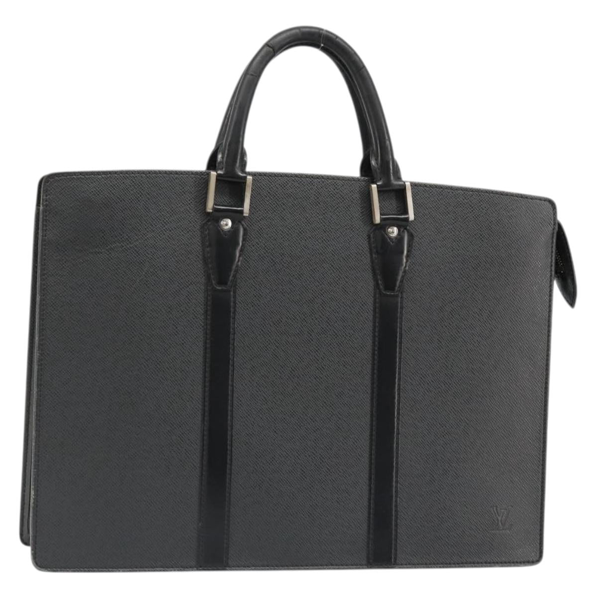 LOUIS VUITTON Taiga Porte Documents Rozan Bag Ardoise M30052 LV Auth ka4757