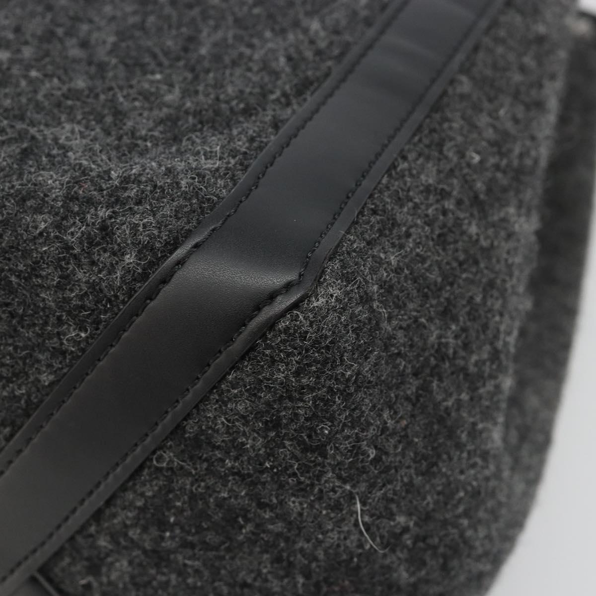 VALENTINO Tote Bag Wool Gray Auth ka4766V