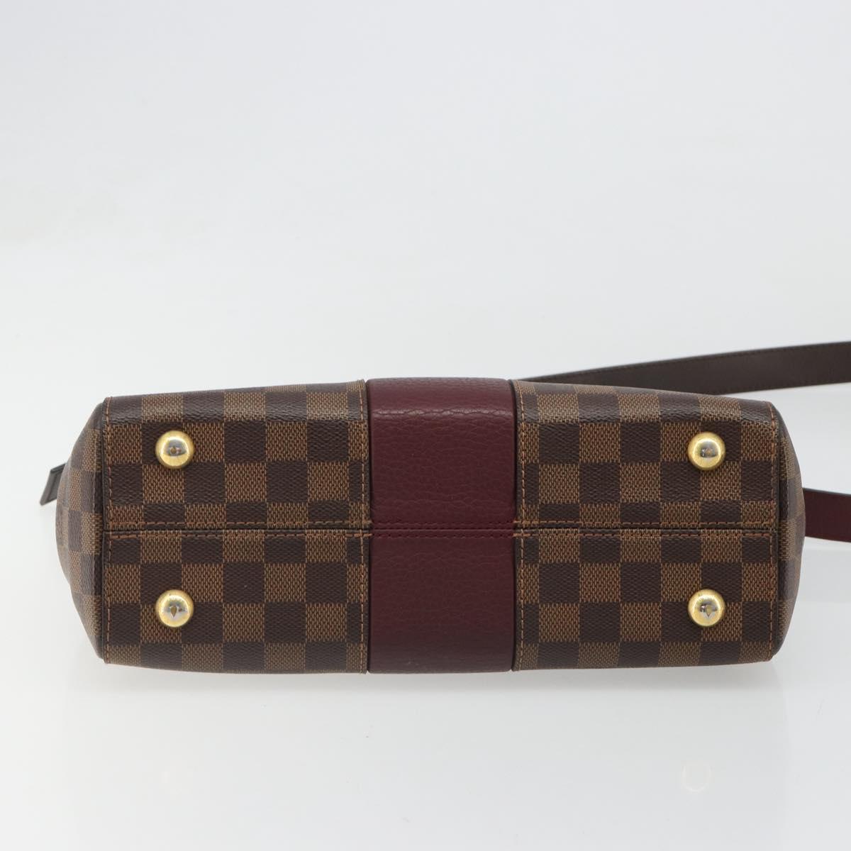LOUIS VUITTON Damier Ebene Bond Street BB Hand Bag 2way N64416 LV Auth ka4769A