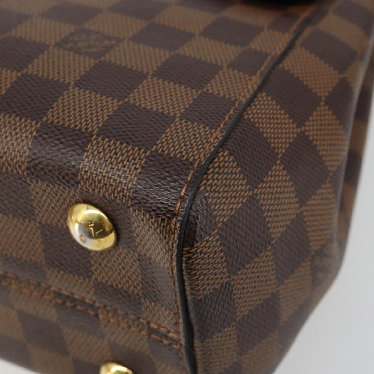 LOUIS VUITTON Damier Ebene Bond Street BB Hand Bag 2way N64416 LV Auth ka4769A