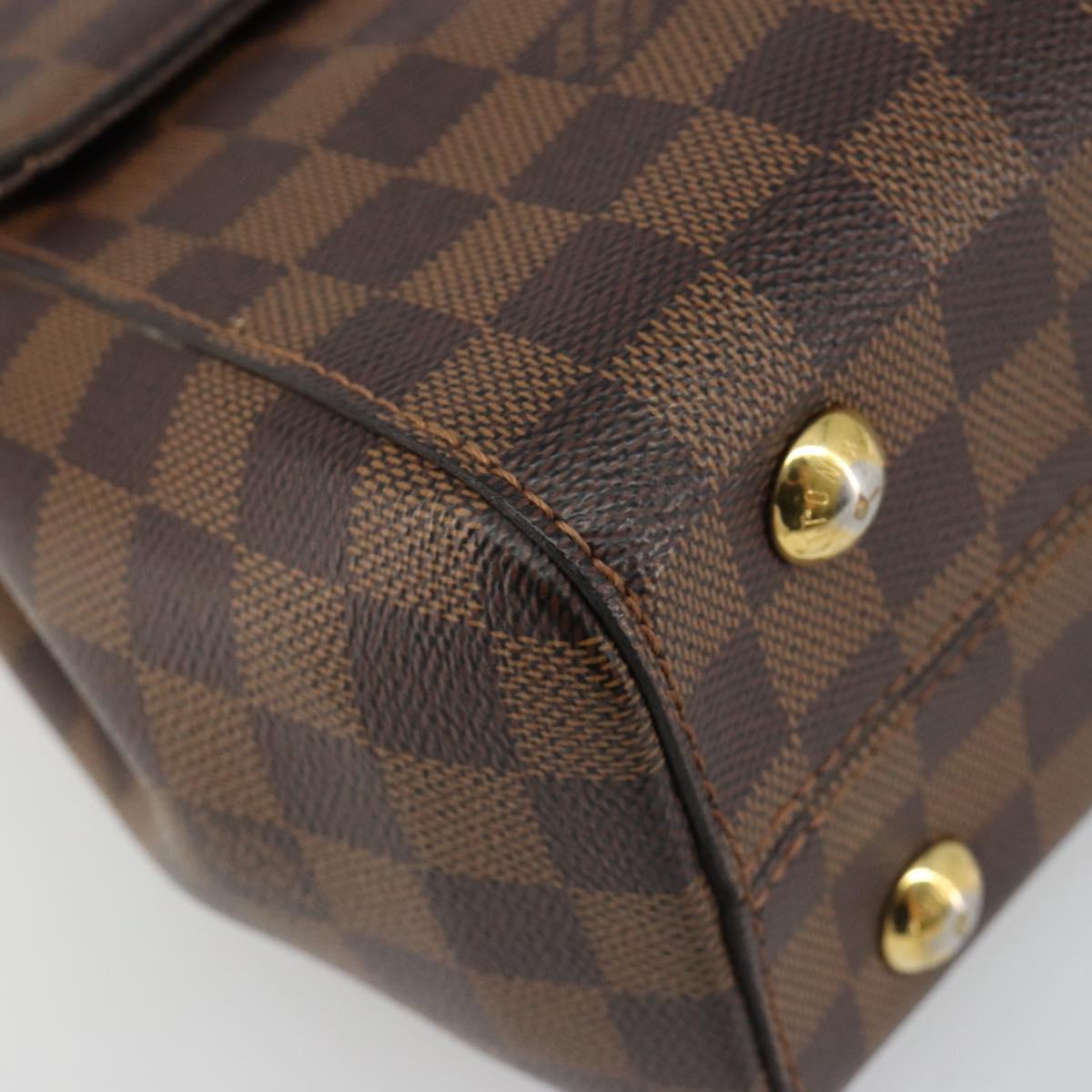LOUIS VUITTON Damier Ebene Bond Street BB Hand Bag 2way N64416 LV Auth ka4769A