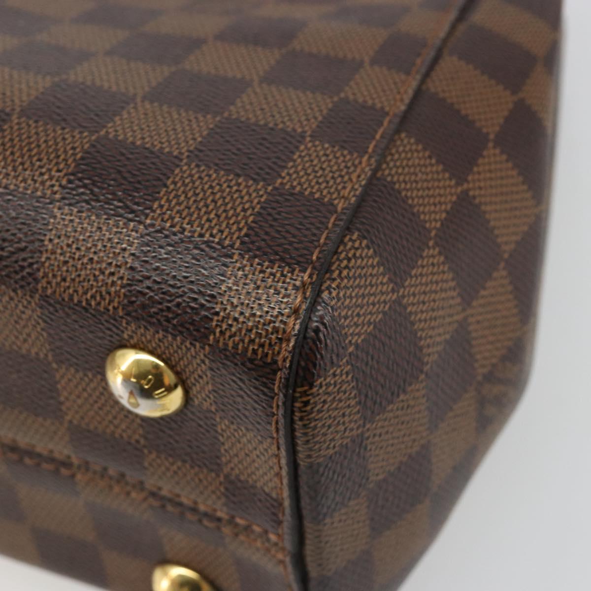 LOUIS VUITTON Damier Ebene Bond Street BB Hand Bag 2way N64416 LV Auth ka4769A