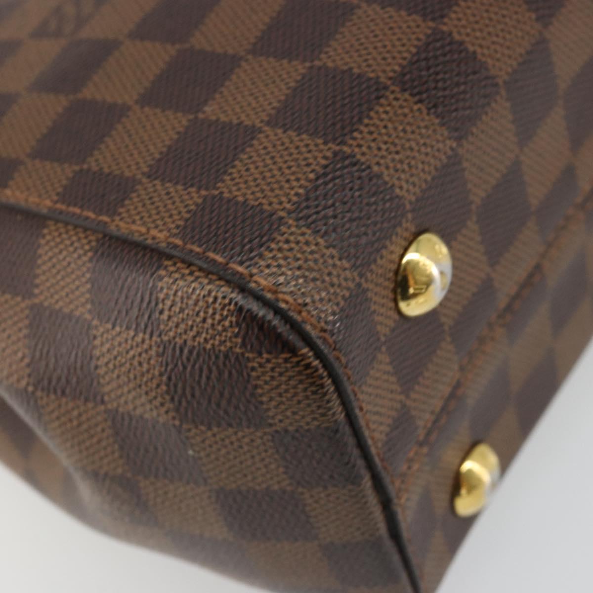 LOUIS VUITTON Damier Ebene Bond Street BB Hand Bag 2way N64416 LV Auth ka4769A
