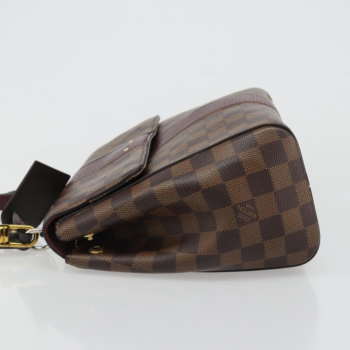 LOUIS VUITTON Damier Ebene Bond Street BB Hand Bag 2way N64416 LV Auth ka4769A