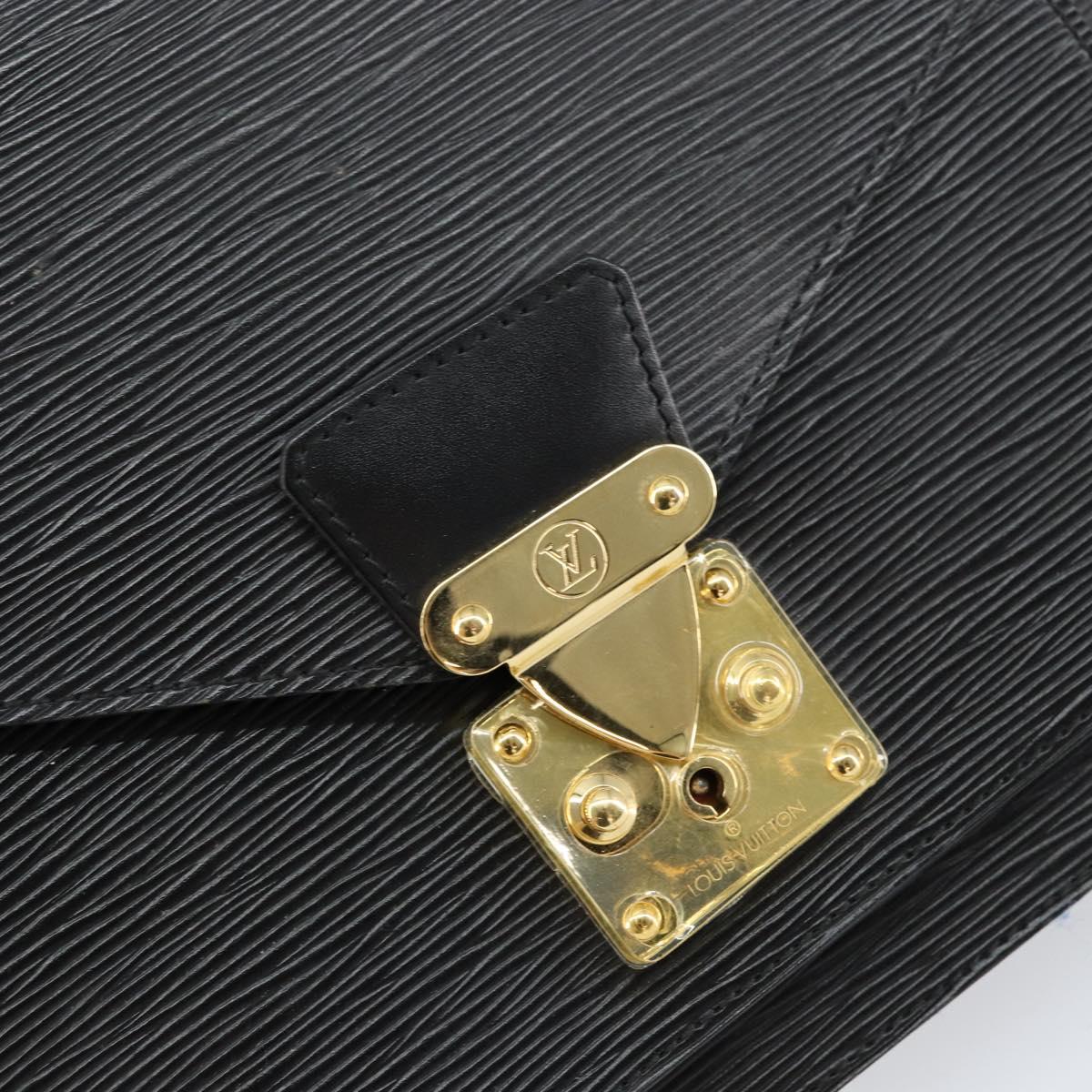 LOUIS VUITTON Epi Monceau 28 Hand Bag Black M52122 LV Auth ka477