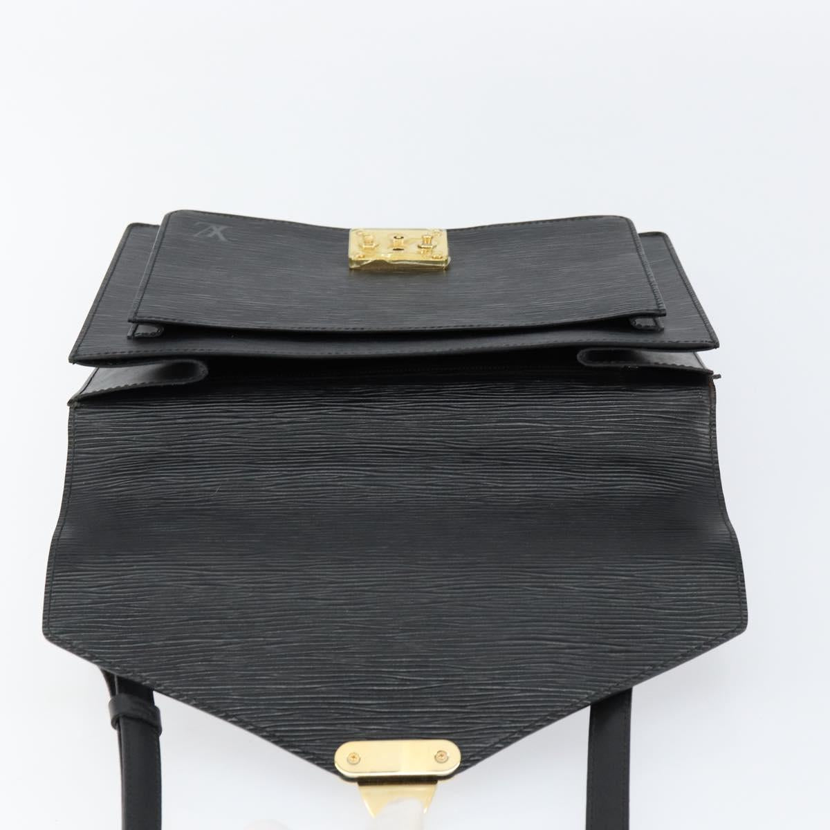 LOUIS VUITTON Epi Monceau 28 Hand Bag Black M52122 LV Auth ka477