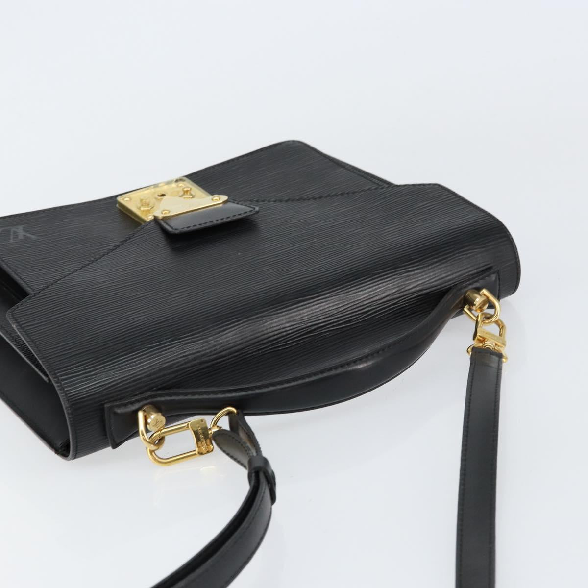 LOUIS VUITTON Epi Monceau 28 Hand Bag Black M52122 LV Auth ka477