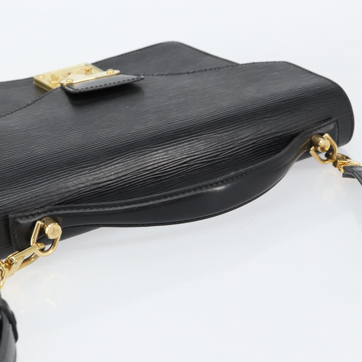 LOUIS VUITTON Epi Monceau 28 Hand Bag Black M52122 LV Auth ka477