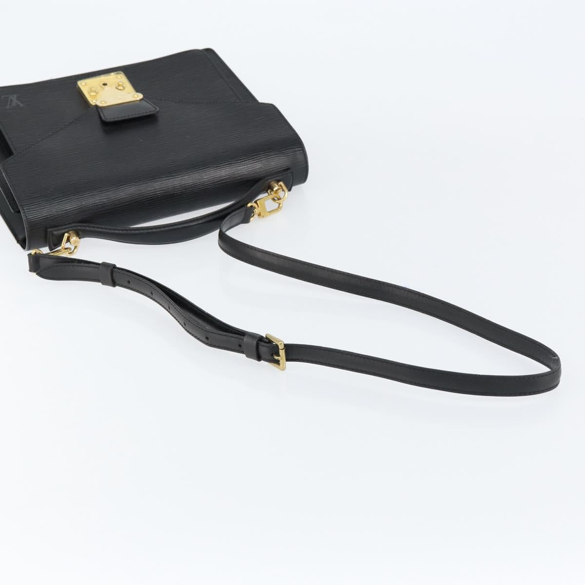 LOUIS VUITTON Epi Monceau 28 Hand Bag Black M52122 LV Auth ka477